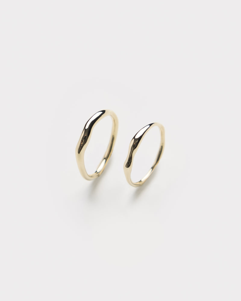 Organic Shaped Ring Set “for Lovers”